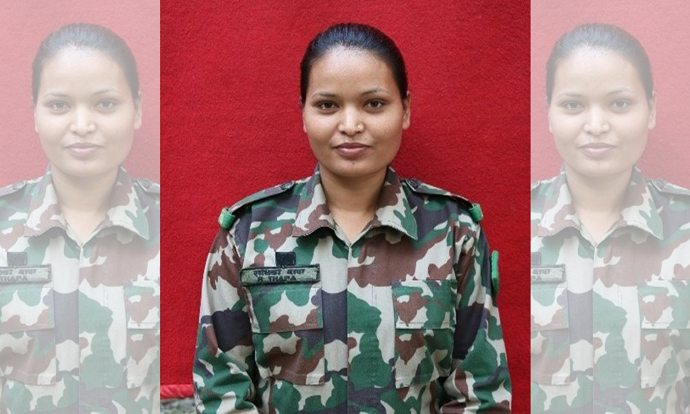 राधिका बनिन् जंगल युद्धकला सिक्ने पहिलो नेपाली महिला सैनिक