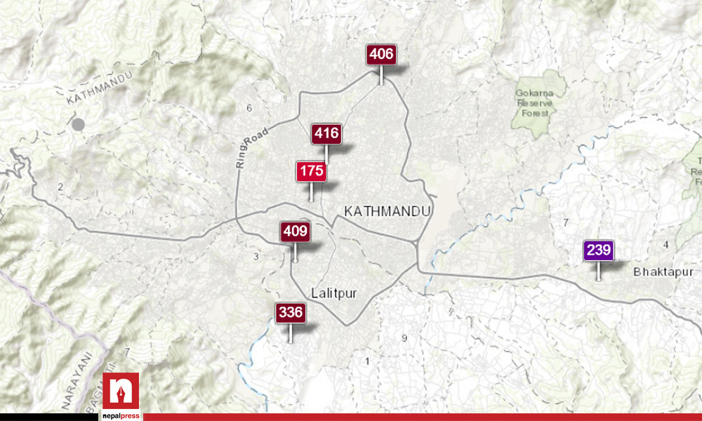 आज पनि काठमाडौंमा घातक प्रदूषण, एक्युआई चार सय भन्दा बढी कायमै