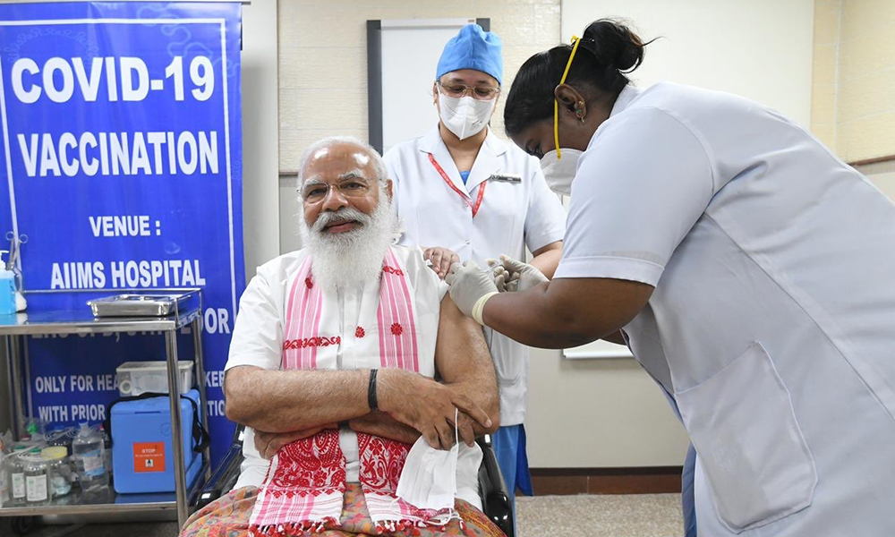 १८ वर्षमाथिका नागरिकलाई निशुल्क कोरोनाको खोप लगाउने मोदीको घोषणा