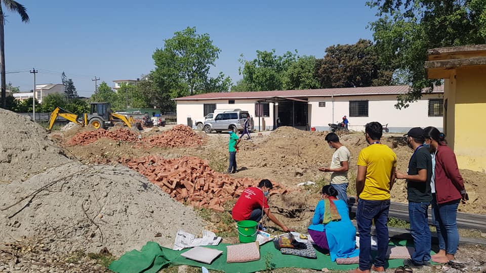 धनगढीमा थप ५० शय्याको कोरोना अस्पताल निर्माण सुरु