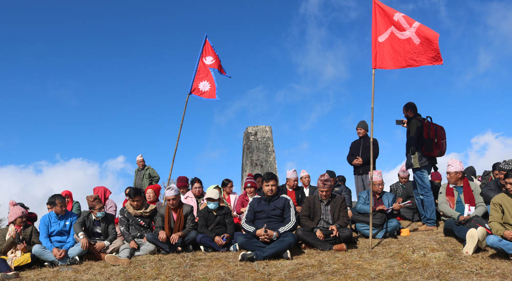 दशगजा क्षेत्रमा एमालेको बैठक, भारतीय हस्तक्षेपको विरोध