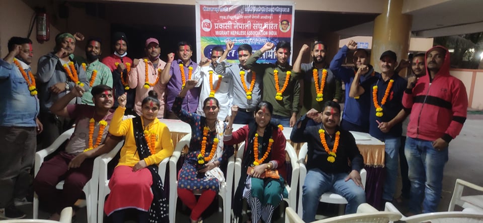 माओवादीको अखिल भारत नेपाली एकता मञ्चका नेता-कार्यकर्ता एमालेनिकट प्रवासी संघमा प्रवेश