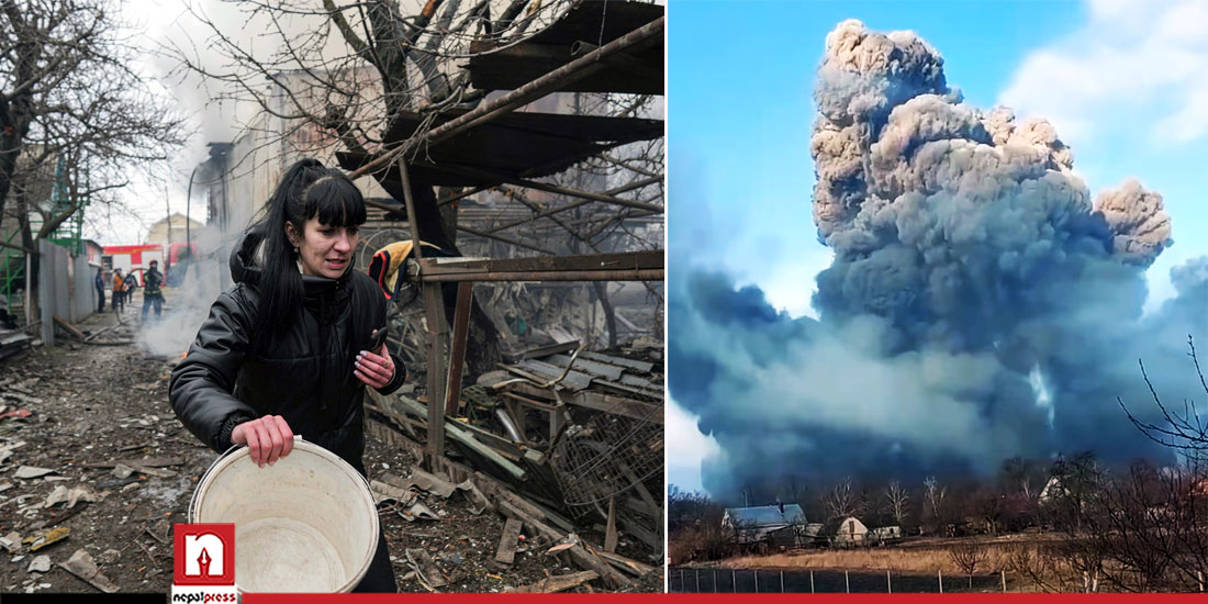 रुस हमलाको दोस्रो दिन : यस्तो छ युक्रेनको अवस्था
