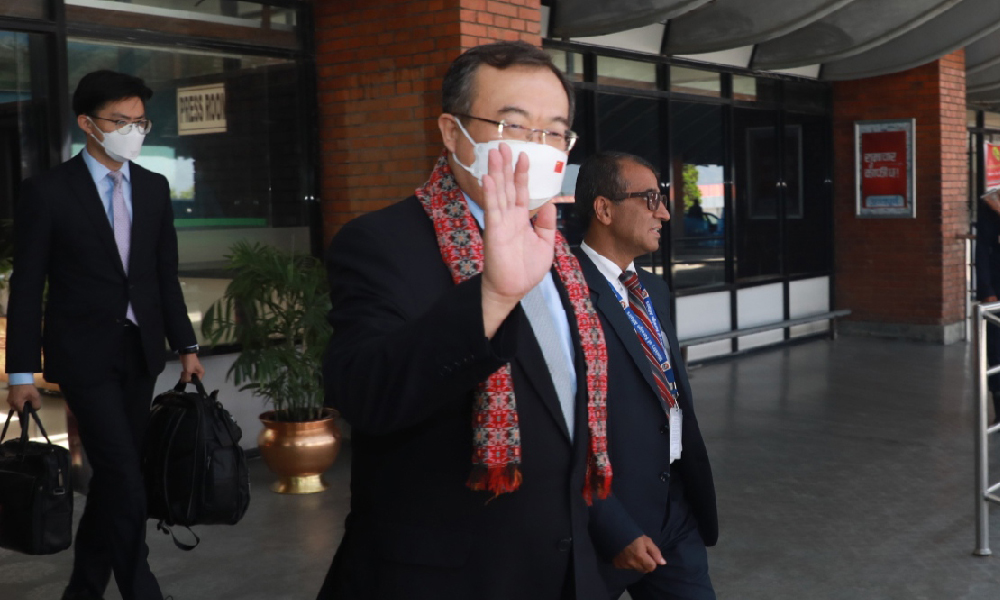 चिनियाँ कम्युनिस्ट पार्टीका विदेश विभाग प्रमुख लिउ काठमाडौं आइपुगे
