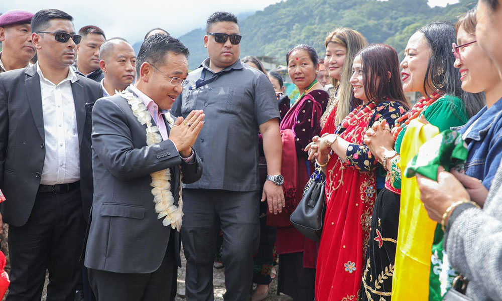 चिवा भञ्ज्याङ नाका खोलेर सिधै काठमाडौं जाने सिक्किमका मुख्यमन्त्री तामाङको घोषणा (भिडिओ)