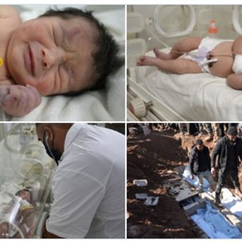 सिरियाको दर्दनाक भूकम्प पीडा : सालनालमै बच्चाको उद्दार, आमाको मृत्यु