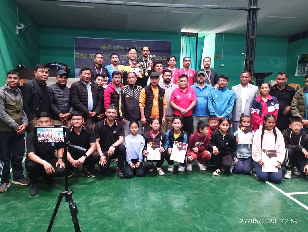 भोजपुर : छैटौँ प्रदेशस्तरीय मेयर कप ब्याडमिन्टन प्रतियोगिता सम्पन्न