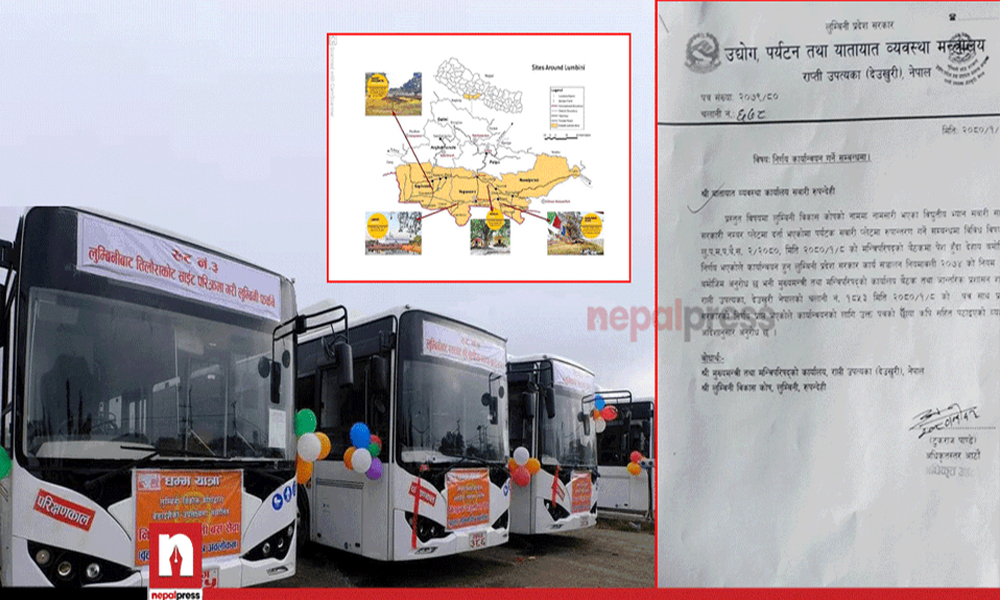 लुम्बिनी सरकारको निर्णयमा यातायात कार्यालयको तगारो, साढे २ वर्षअघि प्राप्त विद्युतीय सवारी दर्तामा बखेडा