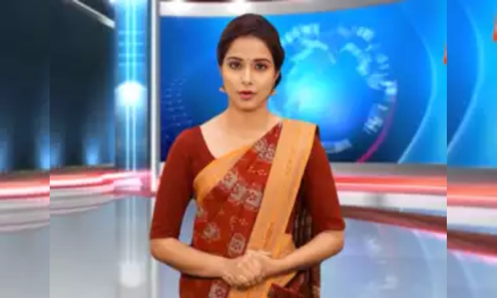 भारतीय टेलिभिजनमा एआईबाट समाचार वाचन