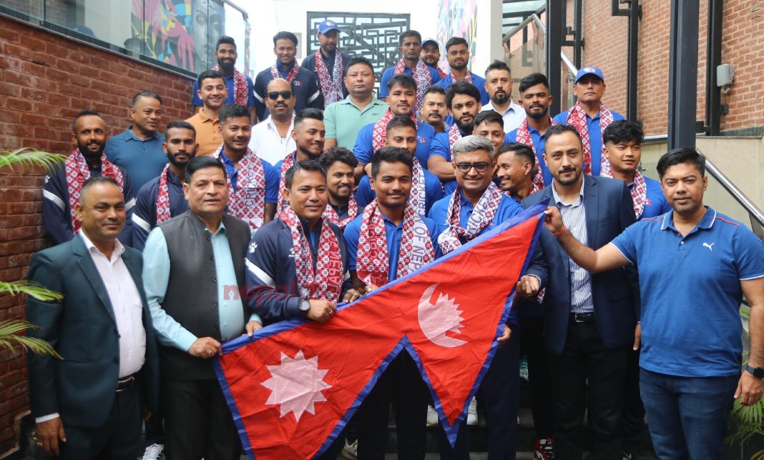 एसियन गेम्समा सहभागी हुने नेपाली क्रिकेट टोलीको बिदाइ, सन्दीप अनुपस्थित (तस्बिरहरु)
