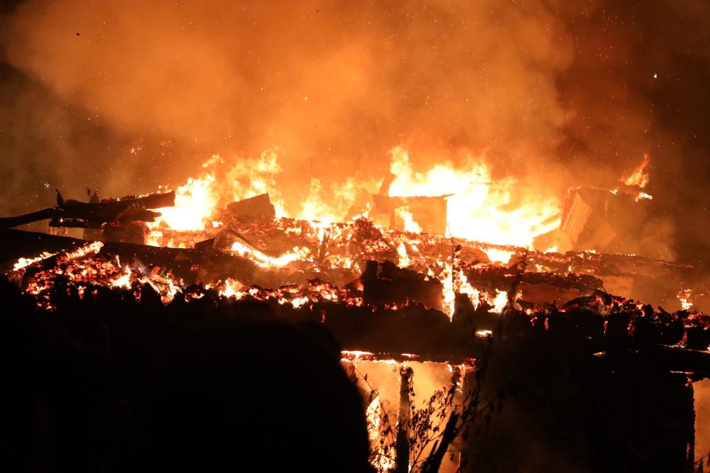 मुगुको गमगढी बजारमा आगलागी,  ८ घर जलेर नष्ट