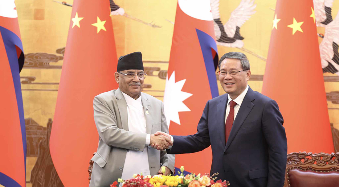 नेपाल-चीनबीच १३ बुँदे समझदारीमा हस्ताक्षर