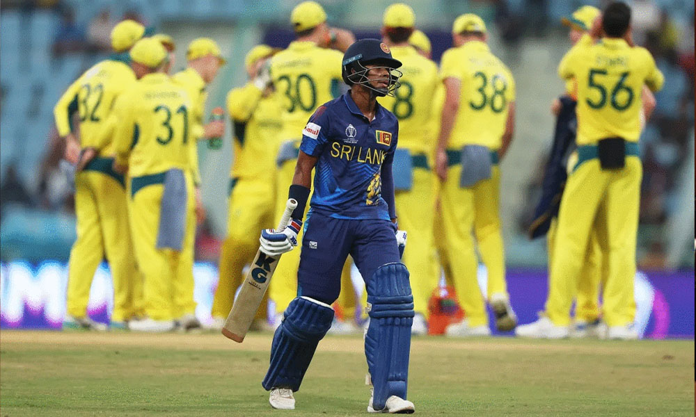 विश्वकपमा अष्ट्रेलियाविरुद्ध श्रीलंकाको ‘कोल्याप्स’- ५२ रनमै ९ विकेट सोत्तर