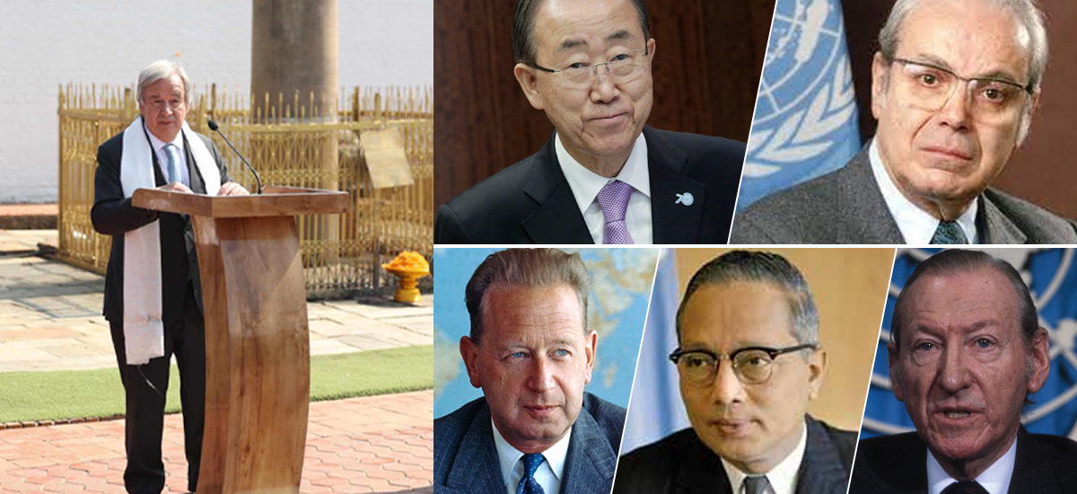 शान्ति भूमि टेक्ने संयुक्त राष्ट्रसंघका ६ महासचिव, कसले कसरी ‌औंल्याए लुम्बिनीकाे महत्व ?