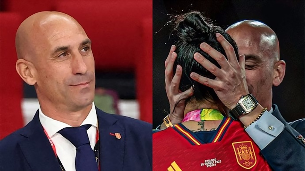 विश्व विजेता बनेपछि खुसीयाली साँट्ने मौकामा चुम्बन गरेका स्पेनिस फुटबलका अध्यक्षलाई ३ वर्षको प्रतिबन्ध