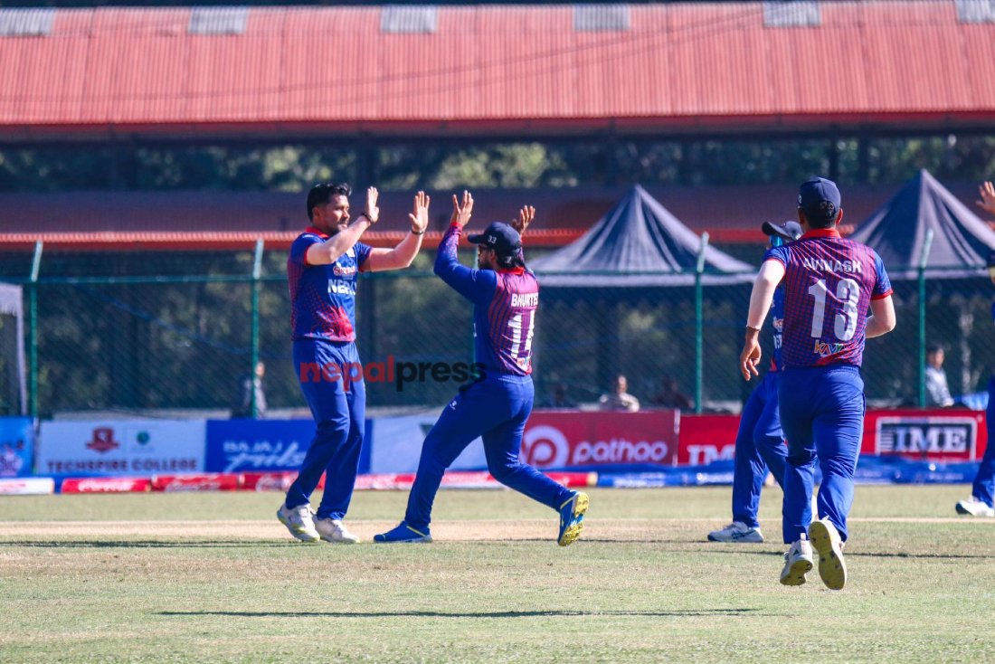 टी-२० विश्वकप छनोट : करनले दिलाए नेपाललाई पहिलो सफलता