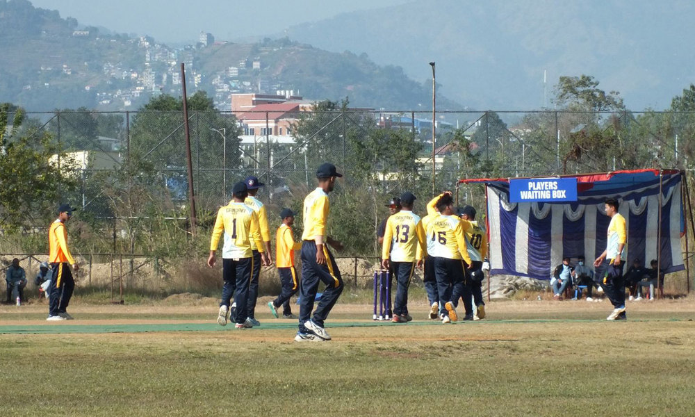 केपी ओली कप टी-२० क्रिकेट: राष्ट्रिय खेलाडीले सुसज्जित एपीएफ गण्डकीसँग पराजित