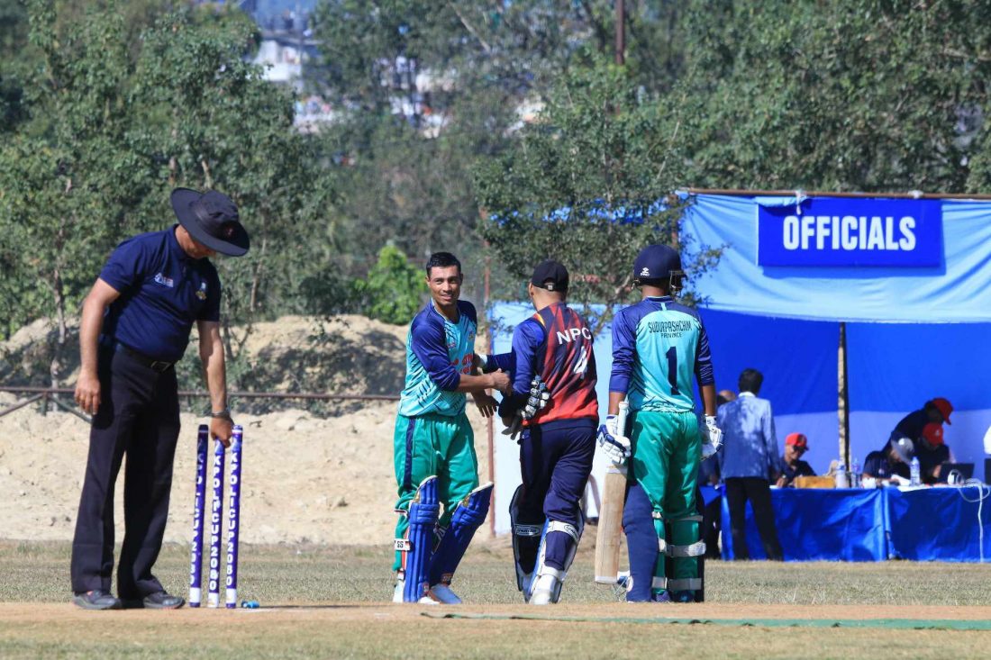 केपी ओली कप क्रिकेट: बलियो पुलिसलाई सुदुरपश्चिमले हरायो