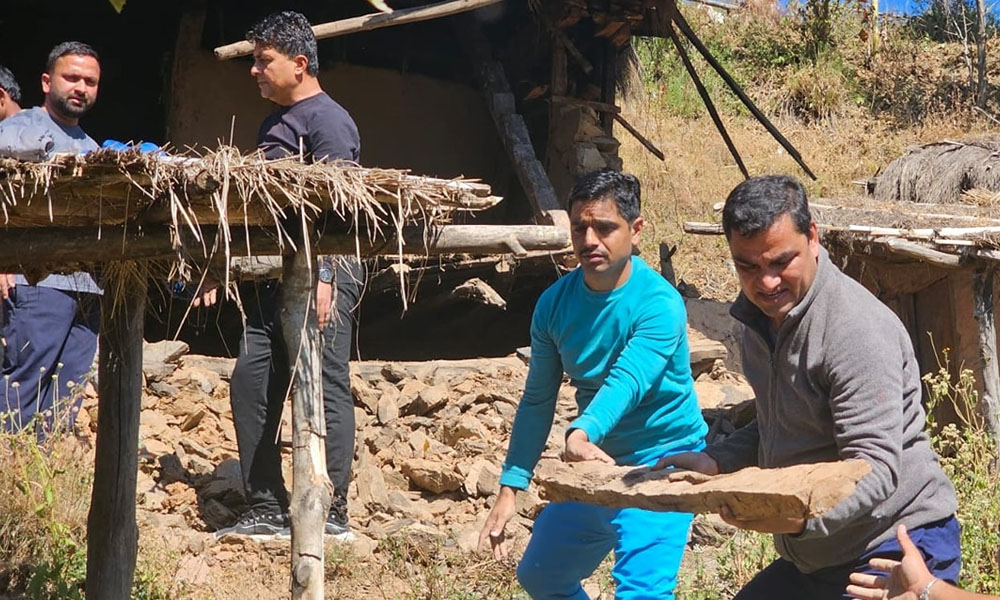 जाजरकोट भूकम्प प्रभावित क्षेत्रमा कांग्रेसले थाल्यो पुनर्निर्माण, एक हजार घर बनाइने