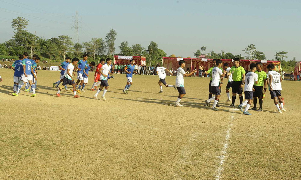 जिल्लास्तरीय फुटबलमा लम्की चुहा बीएस १५ र गौरिगङ्गा विजयी