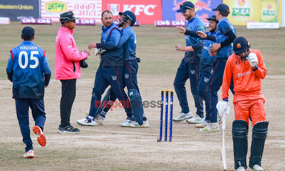 टी-२० क्रिकेट शृङ्खलाः फाइनलमा पुग्न नेदरल्याण्ड्स र नामिबिया भिड्दै