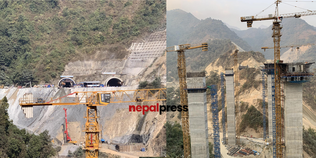 काठमाडौं- तराई द्रुतमार्गका पुल धरहराभन्दा अग्ला (तस्बिर /भिडिओ)