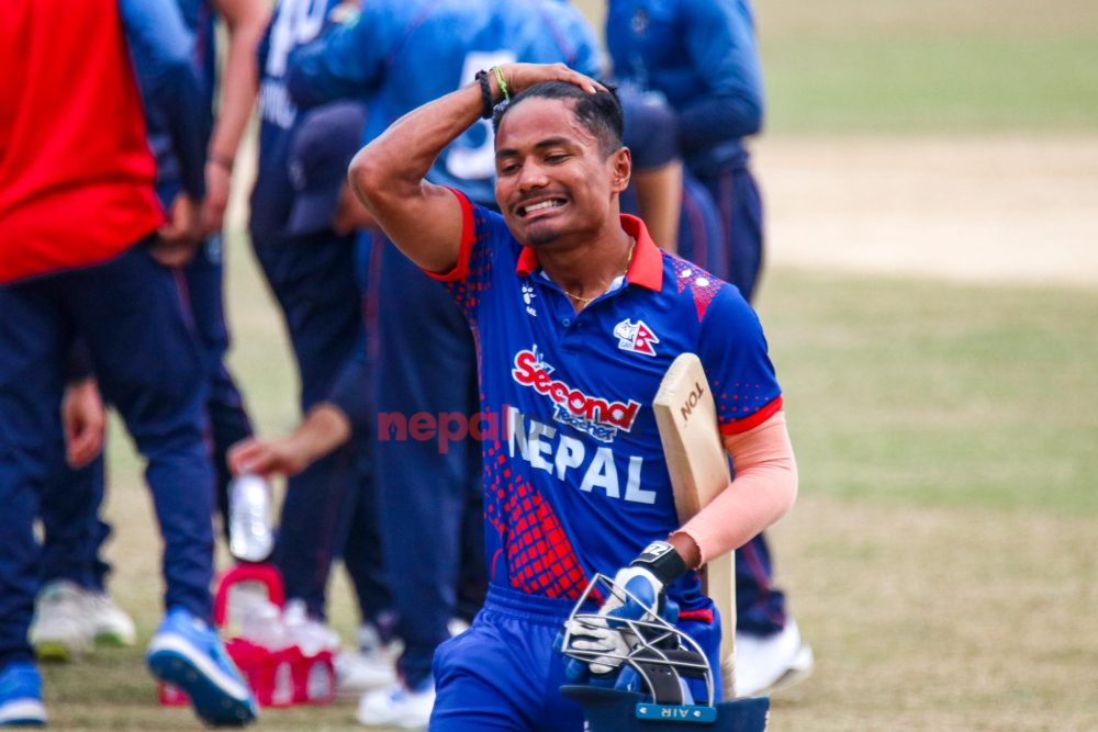 रोमाञ्चक खेलमा नामिबियासँग नेपाल २० रनले पराजित